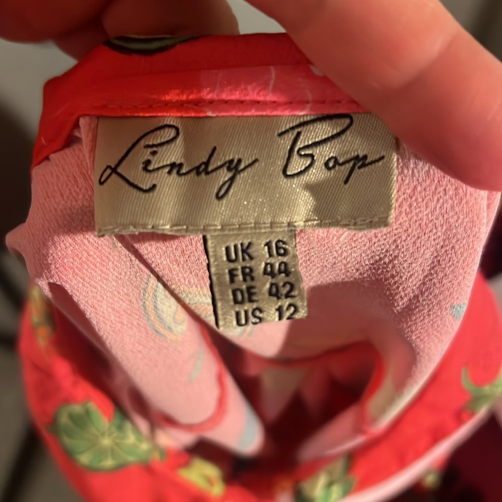 Lindy bop top with fruit and Peter Pan collar - Picture 5 of 5